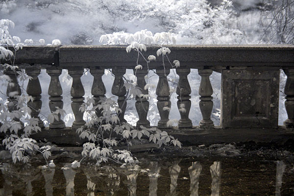 Bannister on top of portico, Administration building